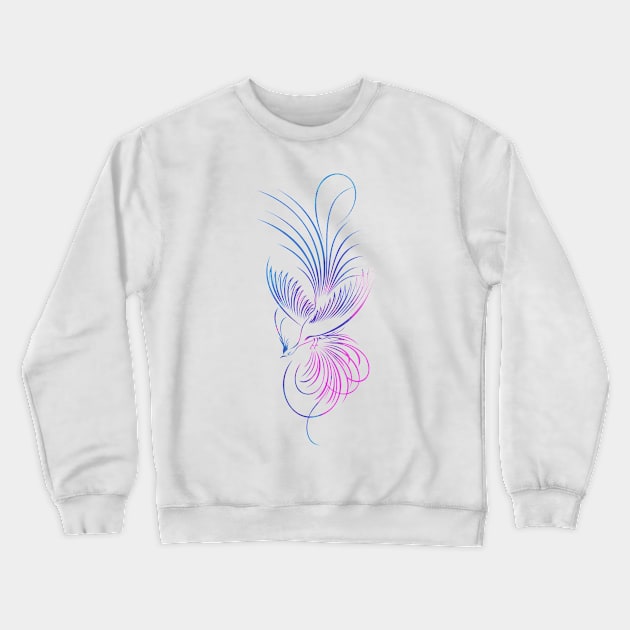 bird fly Crewneck Sweatshirt by Verisman